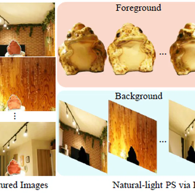 Don't mask out the background! Natural-light photometric stereo via illumination reconstruction